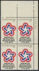 U.S. #1432 American Revolution Bicentennial PNB of 4