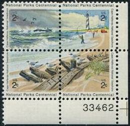 U.S. #1451a National Parks - Cape Hatteras PNB of 4