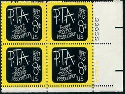 U.S. #1463 Parent Teacher Association PNB of 4