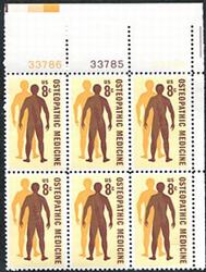 U.S. #1469 Osteopathic Medicine PNB of 6