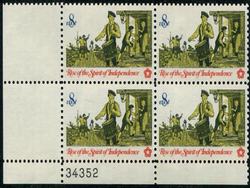 U.S. #1479 Colonial Communications - Drummer PNB of 4