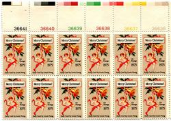 U.S. #1580B Angel & Bell 1975 PNB of 12