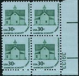 U.S. #1606 30c Morris Township School 2 PNB of 4
