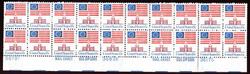 U.S. #1622 Flag over Independence Hall PNB of 20
