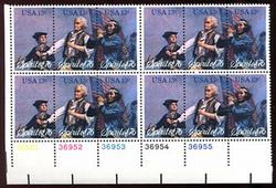 U.S. #1631a The Spirit of '76 PNB of 12