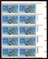 U.S. #1684 Commercial Aviation PNB of 10