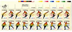 U.S. #1698a Winter Olympics PNB of 20