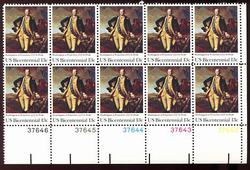 U.S. #1704 Washington at Princeton PNB of 10