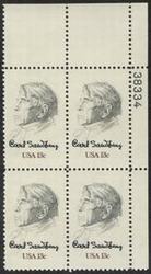 U.S. #1731 Carl Sandburg PNB of 4