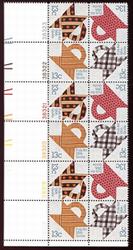 U.S. #1748a Folk Art Quilts PNB of 12