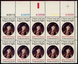 U.S. #1789A John Paul Jones PNB of 10