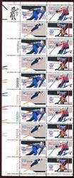 U.S. #1798b Winter Olympics PNB of 12