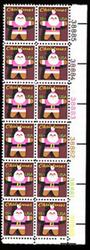 U.S. #1800 Christmas - Santa Claus PNB of 12
