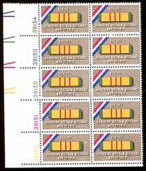 U.S. #1802 Vietnam Veterans PNB of 10