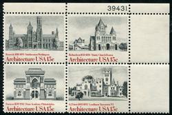 U.S. #1841a American Architecture PNB of 4