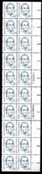 U.S. #1863 22c John Audubon PNB of 20