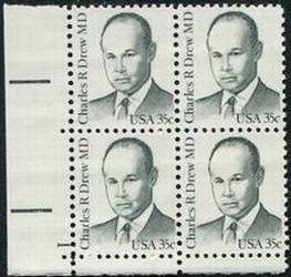 U.S. #1865 35c Dr. Charles Drew PNB of 4
