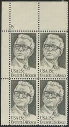 U.S. #1874 Everett Dirkson PNB of 4