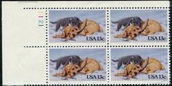 U.S. #2025 Christmas Puppies PNB of 4