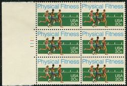 U.S. #2043 Physical Fitness PNB of 6