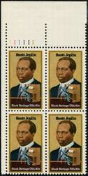 U.S. #2044 Scott Joplin PNB of 4