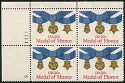 U.S. #2045 Medal of Honor PNB of 4