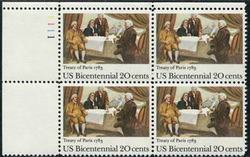 U.S. #2052 Treaty of Paris PNB of 4