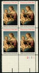 U.S. #2063 Christmas - Religious 1983 PNB of 4