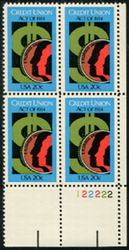 U.S. #2075 Credit Union Act PNB of 4