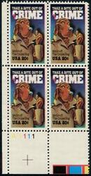U.S. #2102 McGruff, the Crime Dog PNB of 4