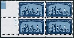 U.S. #2153 Social Security Act PNB of 4