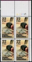 U.S. #2159 Public Education PNB of 4