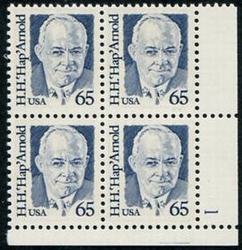 U.S. #2191 65c H.H. 'Hap' Arnold PNB of 4