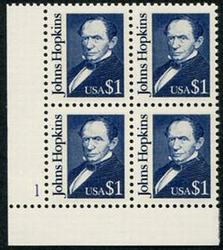 U.S. #2194 $1 Johns Hopkins PNB of 4