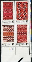 U.S. #2238a Navajo Rugs PNB of 4