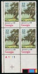 U.S. #2339 Georgia Ratification PNB of 4
