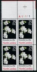 U.S. #2347 North Carolina Ratification PNB of 4