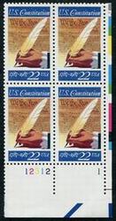 U.S. #2360 Signing of the Constitution PNB of 4