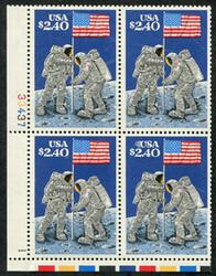U.S. #2419 Flag on the Lunar Surface PNB of 4