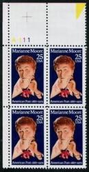U.S. #2449 Marianne Moore PNB of 4