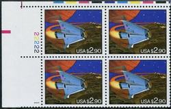 U.S. #2543 $2.90 Space Shuttle PNB of 4