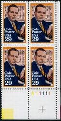U.S. #2550 Cole Porter PNB of 4