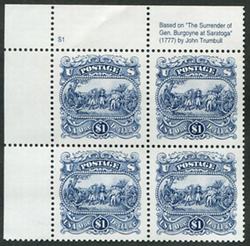 U.S. #2590 $1.00 Burgoyne PNB of 4