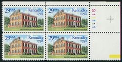 U.S. #2636 Kentucky Statehood PNB of 4