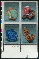 U.S. #2703a Minerals PNB of 4