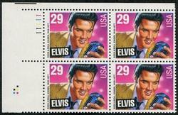 U.S. #2721 Elvis Plate Number PNB of 4