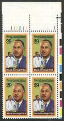 U.S. #2746 Percy Lavon Julian PNB of 4