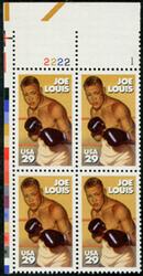 U.S. #2766 Joe Louis PNB of 4