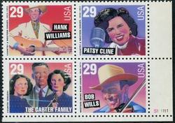 U.S. #2774a Country Music PNB of 4