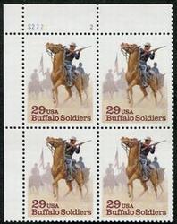 U.S. #2818 Buffalo Soldiers PNB of 4